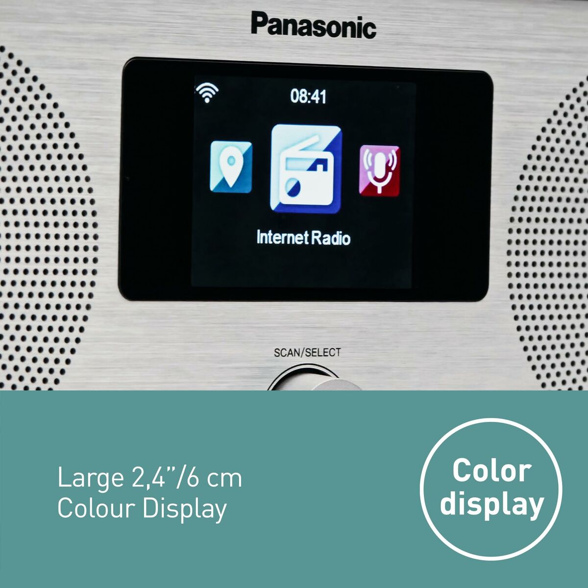 Radio Panasonic RFD40EGK     6W Noir FM Rétro