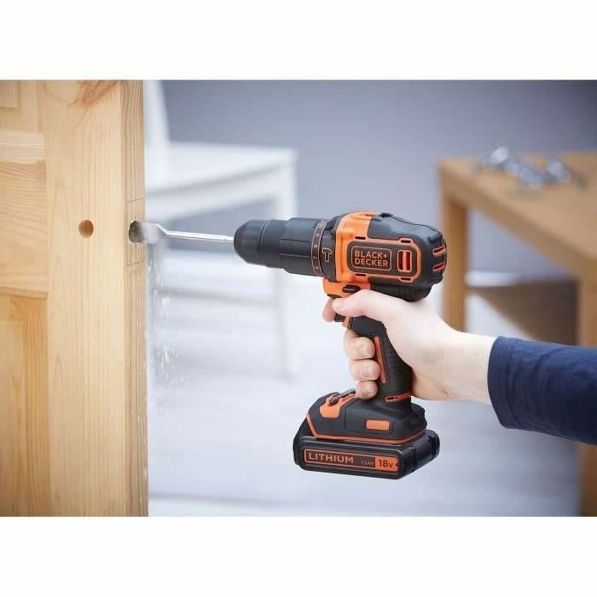 Tournevis électrique Black & Decker BDCHD18C2TA-QW 18V