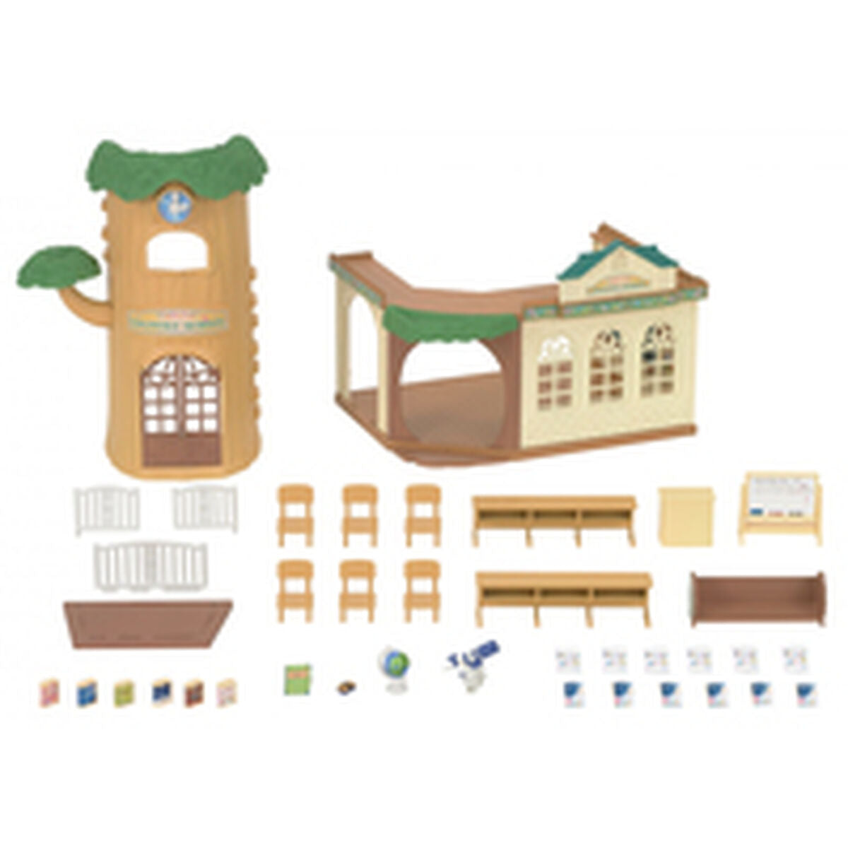 Playset Sylvanian Families School of the Forest 35 Pièces