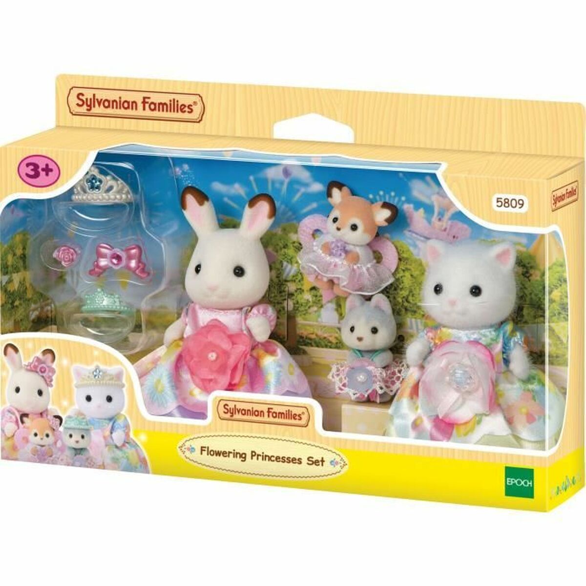 Personnage articulé Sylvanian Families Princesas con vestidos de flores Princesse
