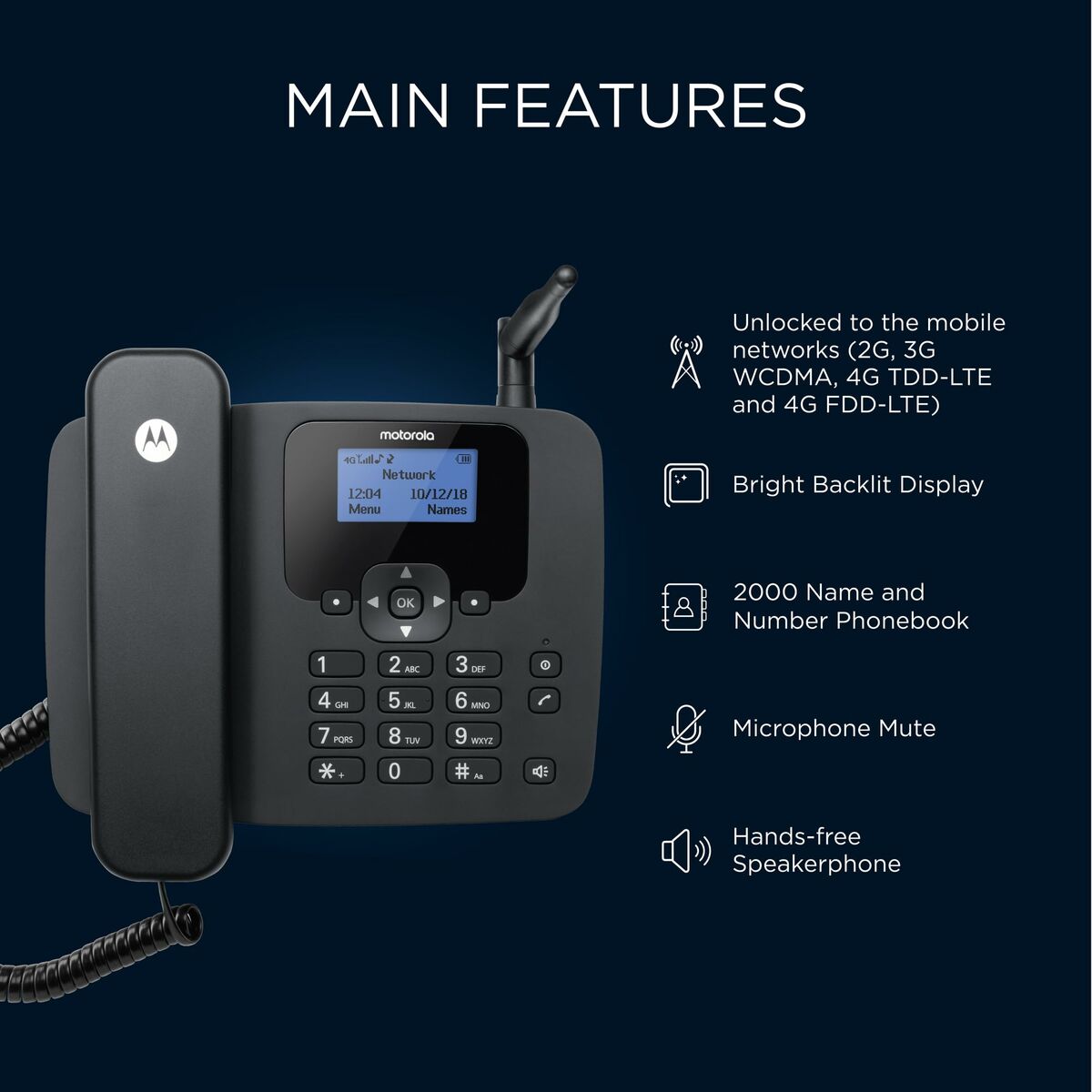 Téléphone fixe Motorola