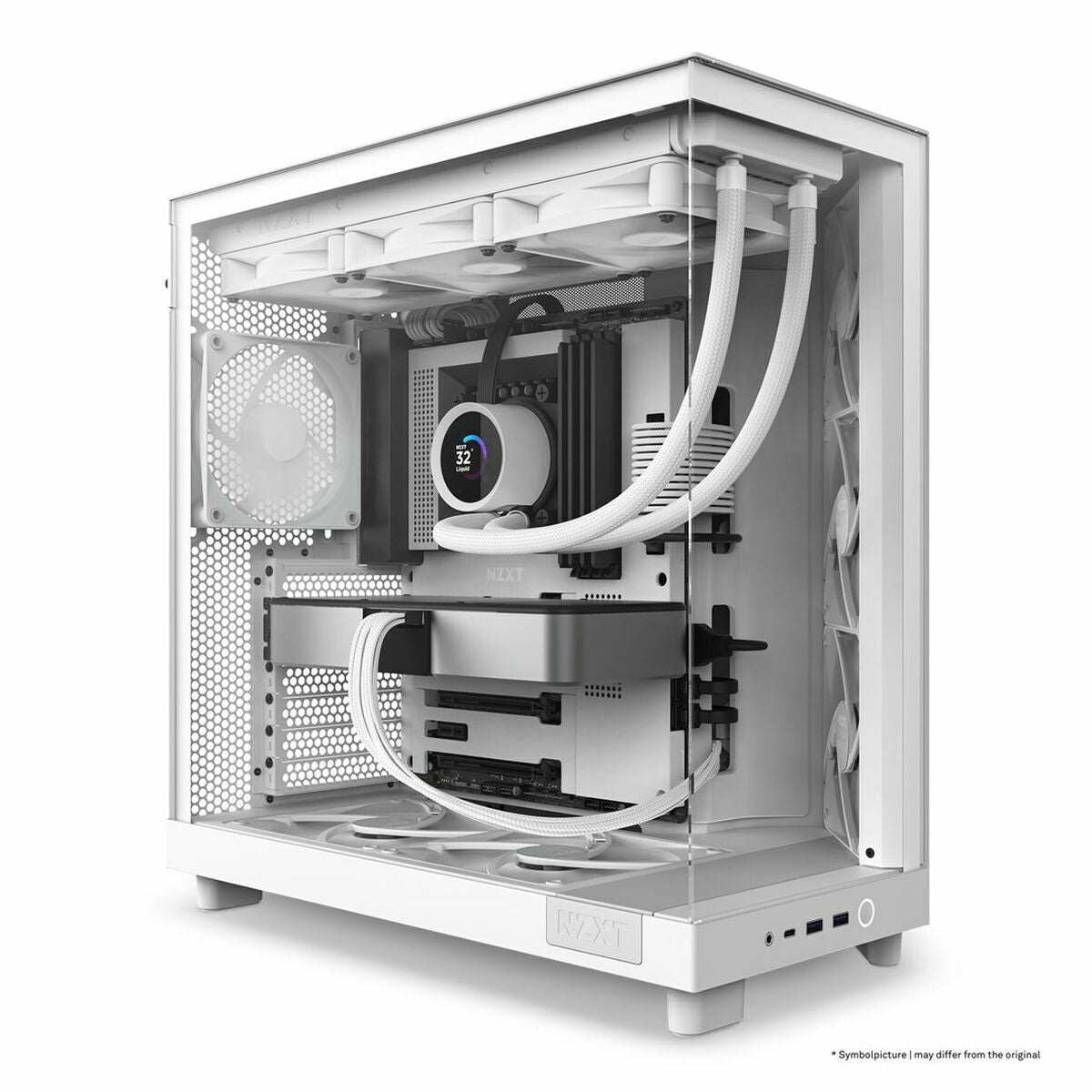 Boîtier ATX semi-tour NZXT CC-H61FW-01 Blanc