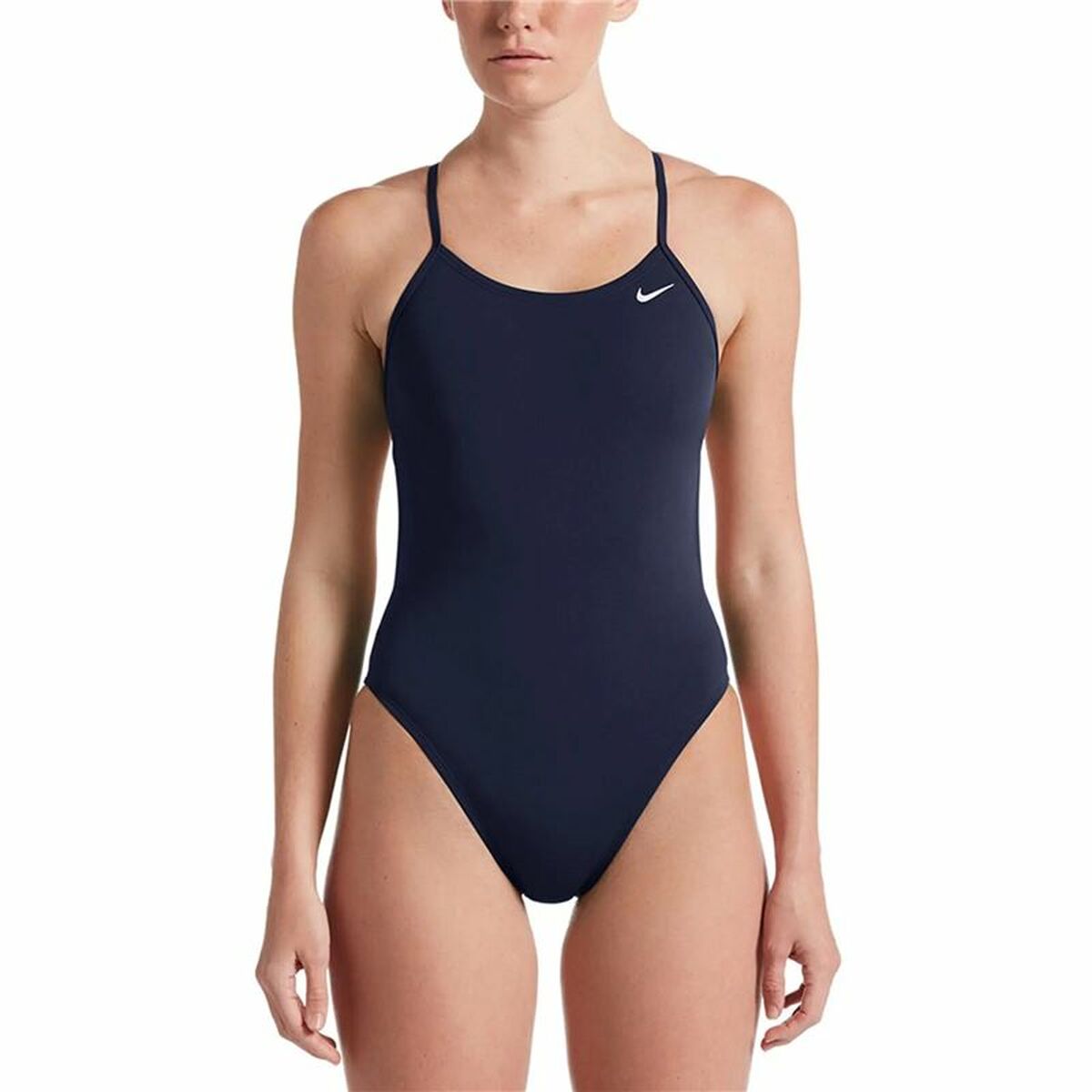 Maillot de bain femme Nike Hydrastrong Solid Blue marine