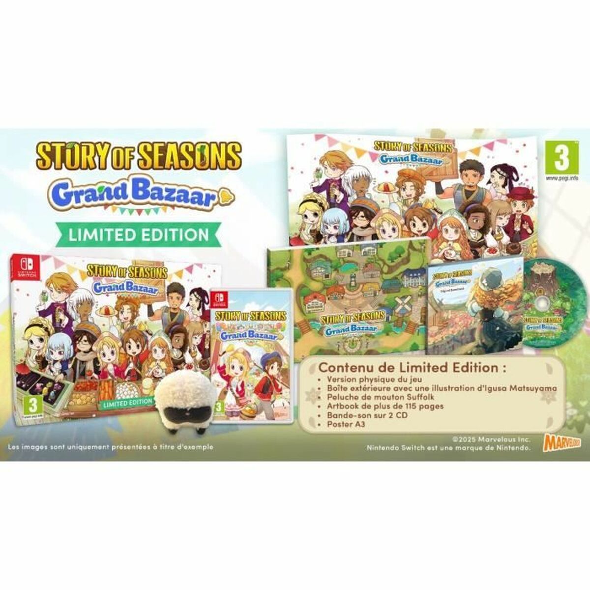 Jeu vidéo pour Switch Just For Games Story of Seasons Grand Bazaar : Limited Edition