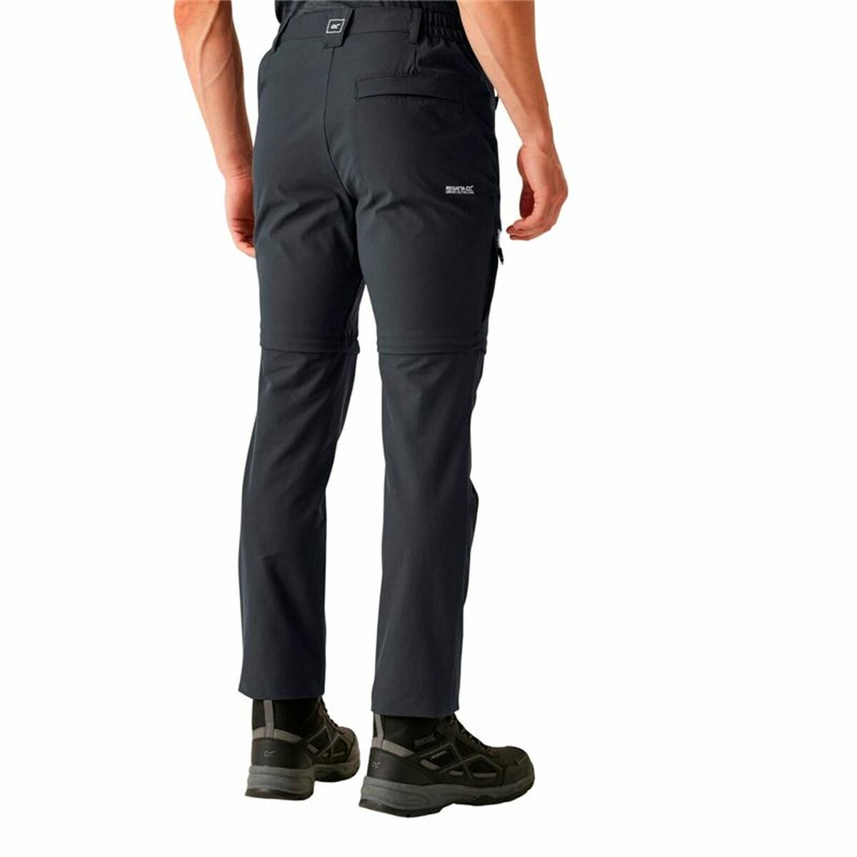 Pantalon de sport long Regatta Highton II Zip Off Noir Montagne