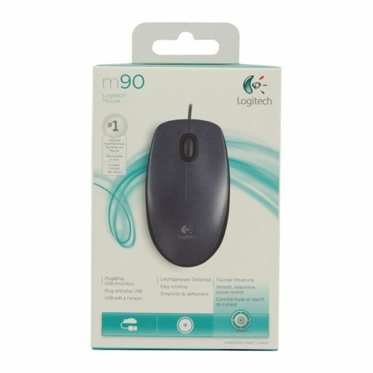 Souris Logitech LGT-M90 Gris 1000 dpi