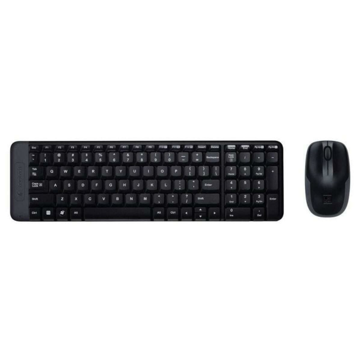 Clavier et souris sans fil Logitech MK220 Noir Espagnol Qwerty