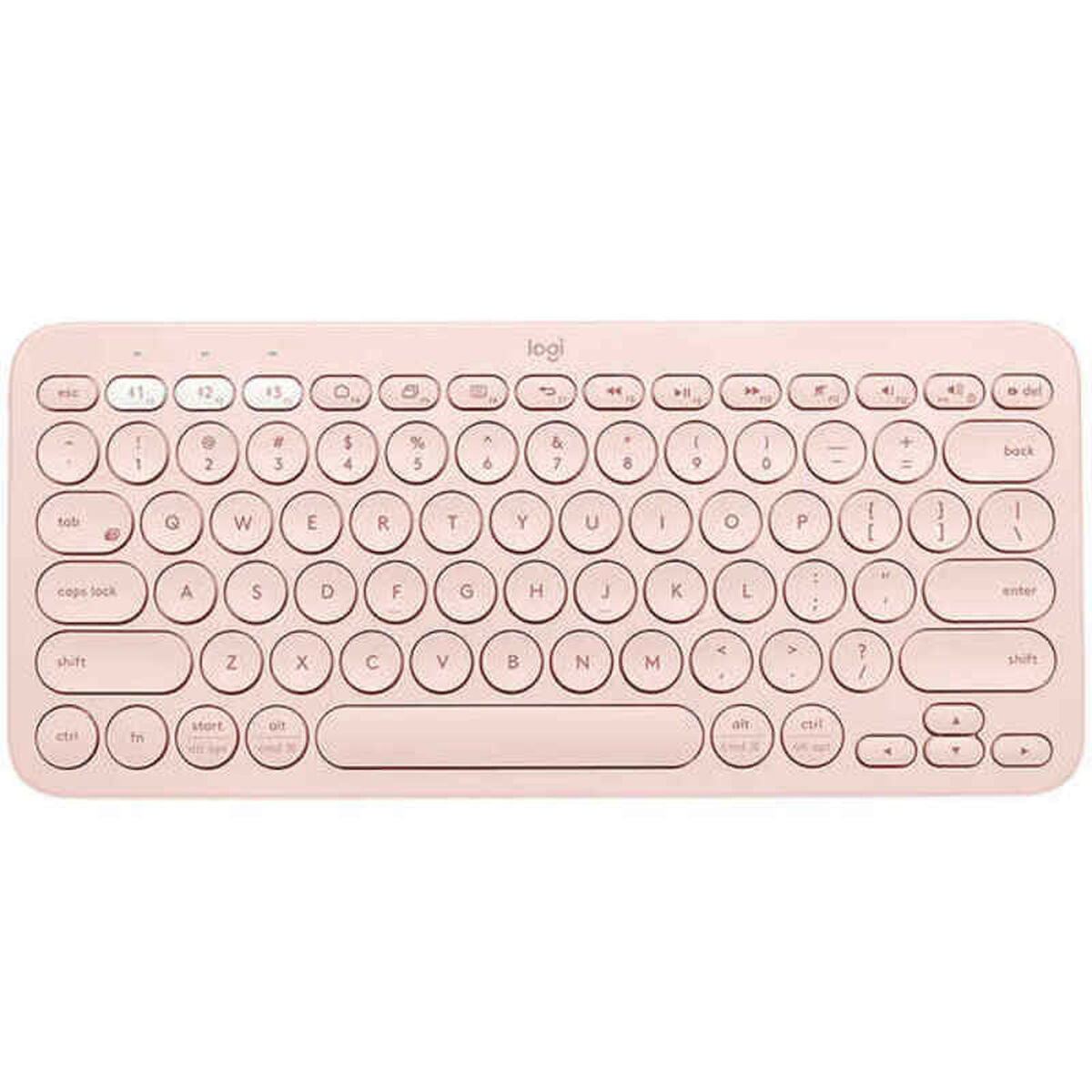 Clavier sans fil Logitech K380  Rose Espagnol Qwerty