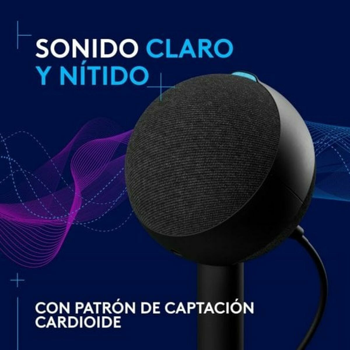 Microphone Logitech 988-000551 Noir