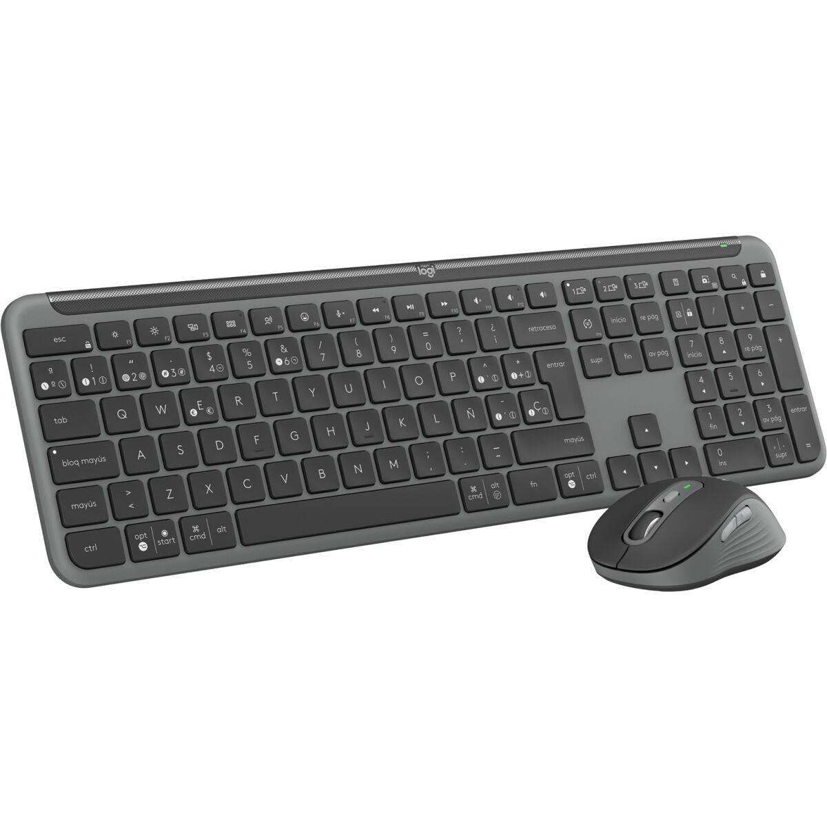 clavier et souris Logitech MK950 Graphite Espagnol QWERTY