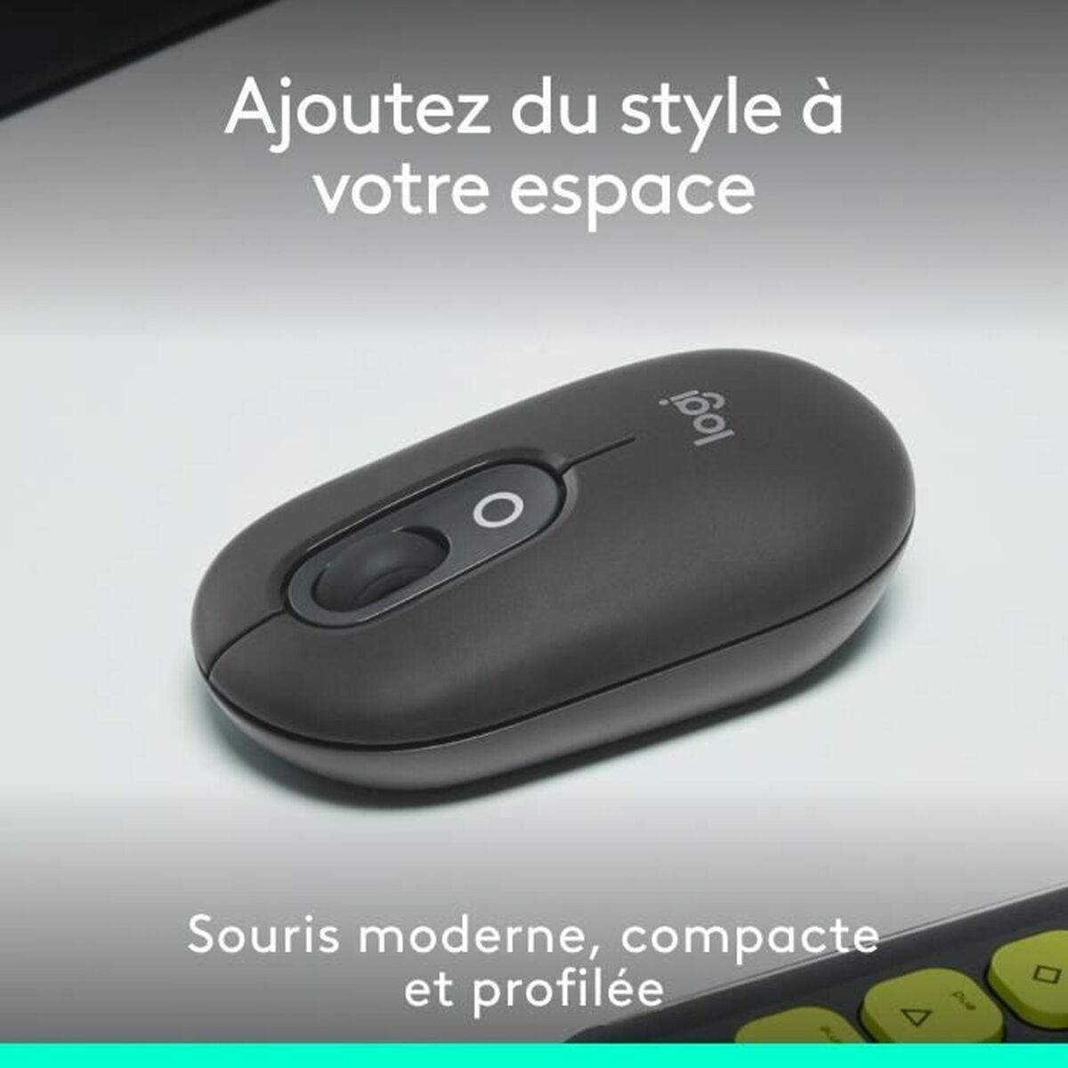 Souris Bluetooth Sans Fil Logitech Pop Gris foncé