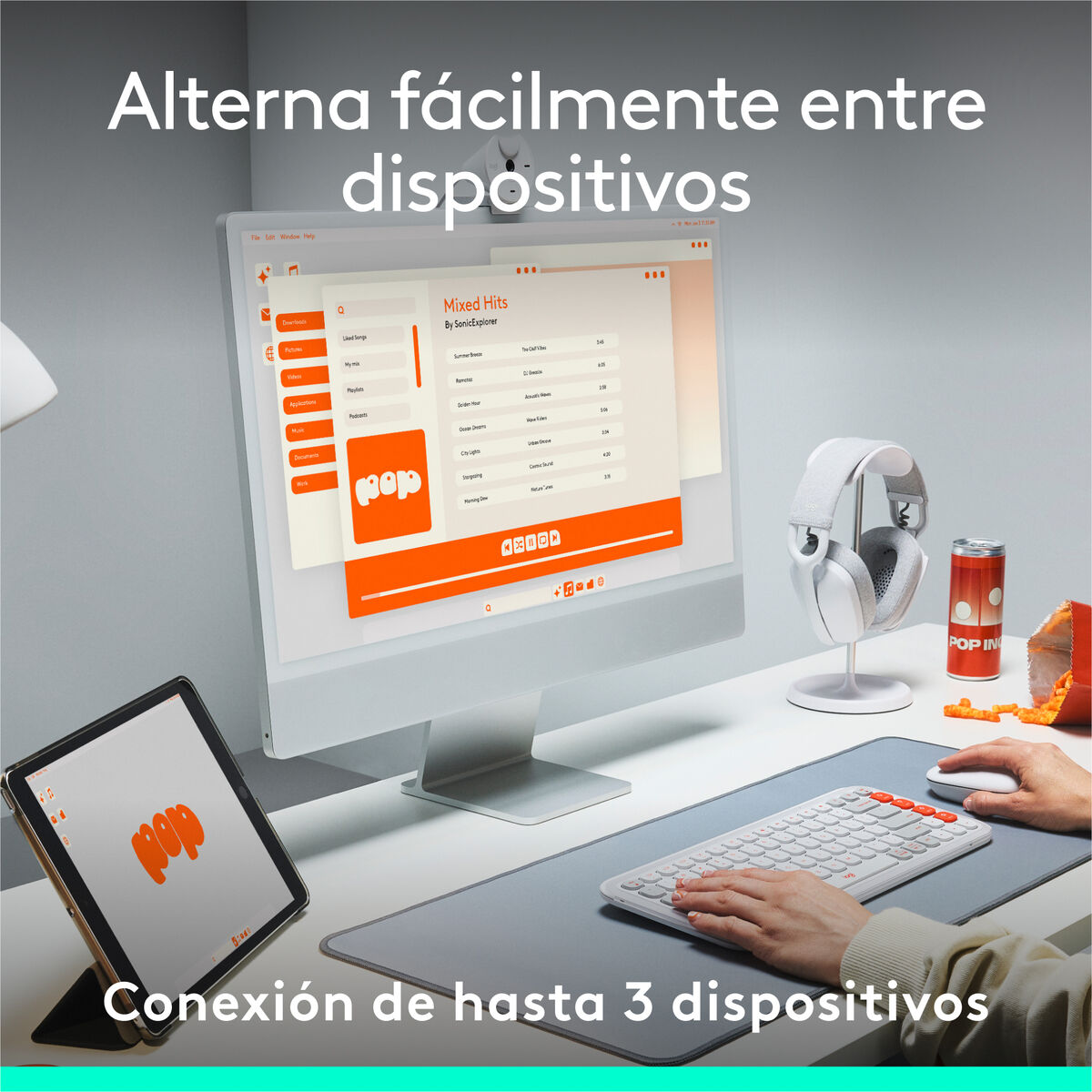 Clavier Logitech 920-013069 Blanc