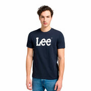T-shirt à manches courtes homme Lee Wobbly Logo Tee Blue marine
