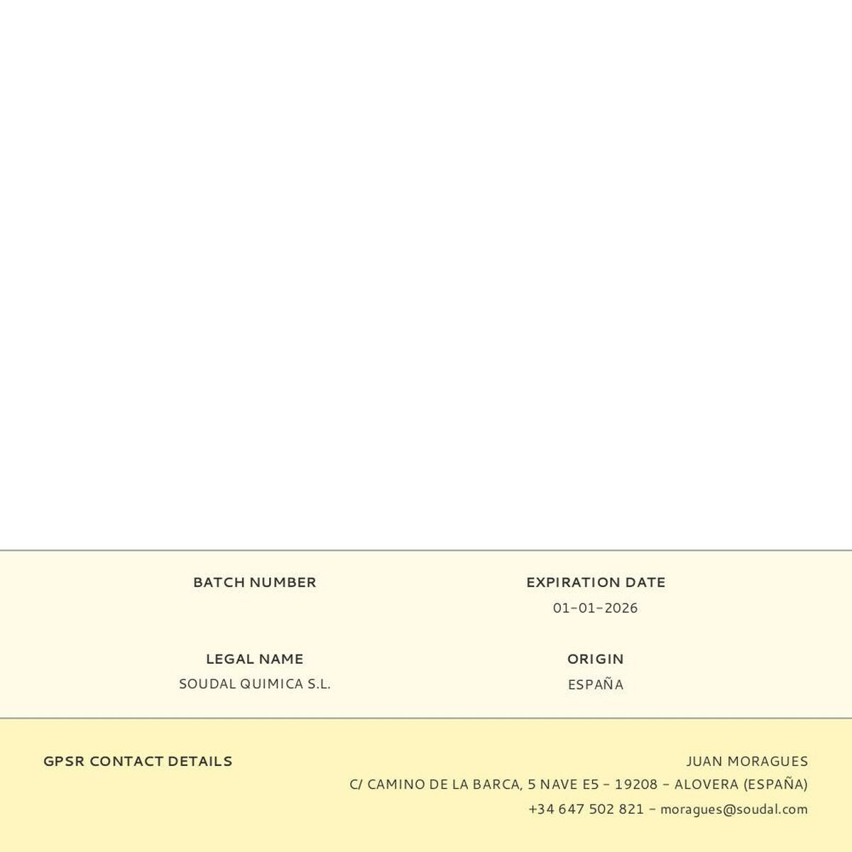 Silicone Soudal 115927 Universel Gris 280 ml