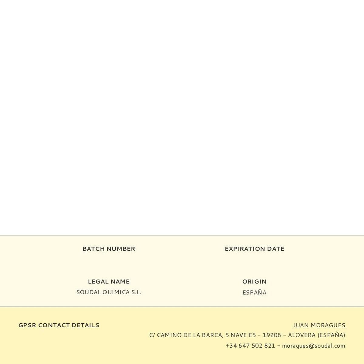 Files d'attente instantanées Soudal 117834 Bois Blanc 250 g