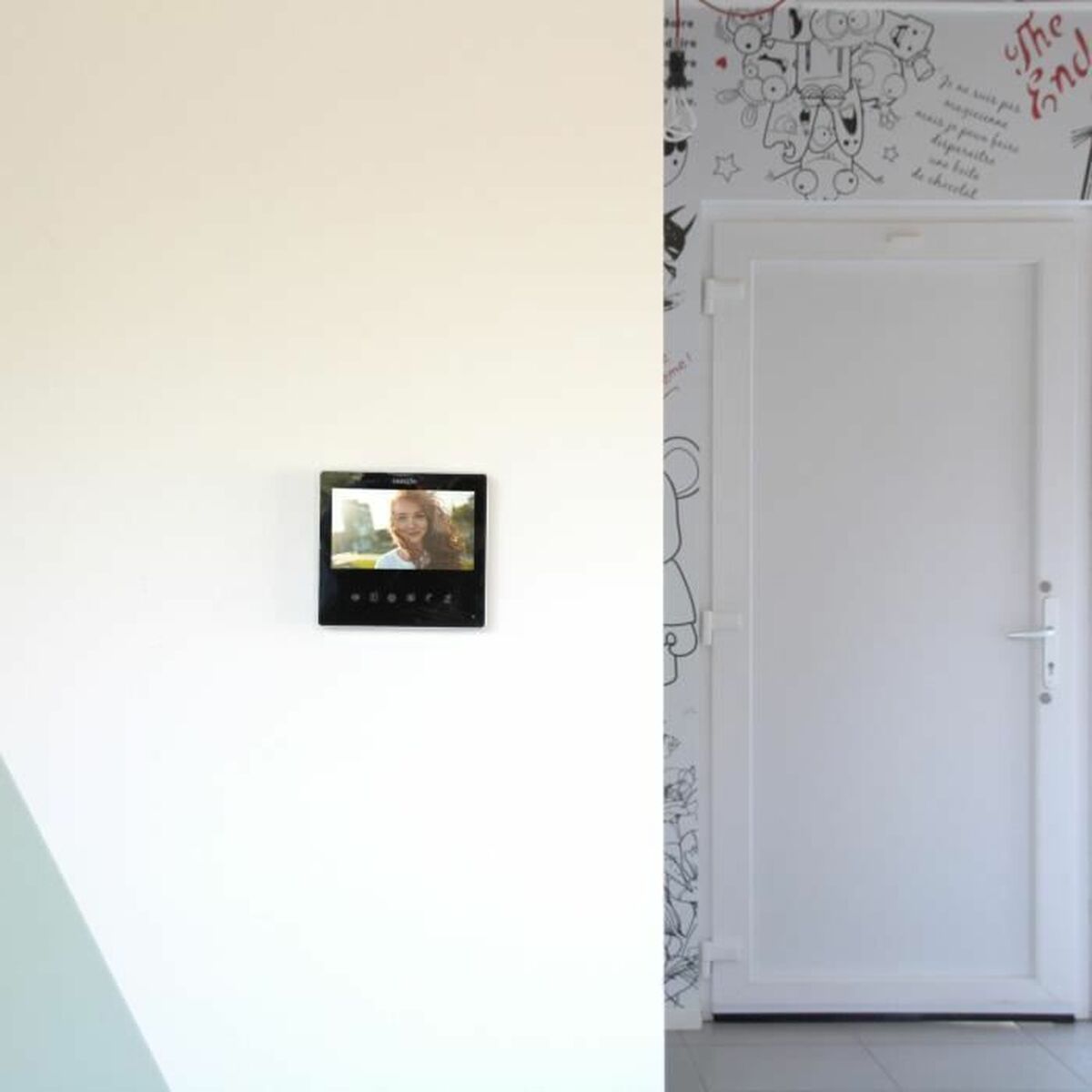 Interphone Vidéo Intelligent Chacon 34864 Noir PVC