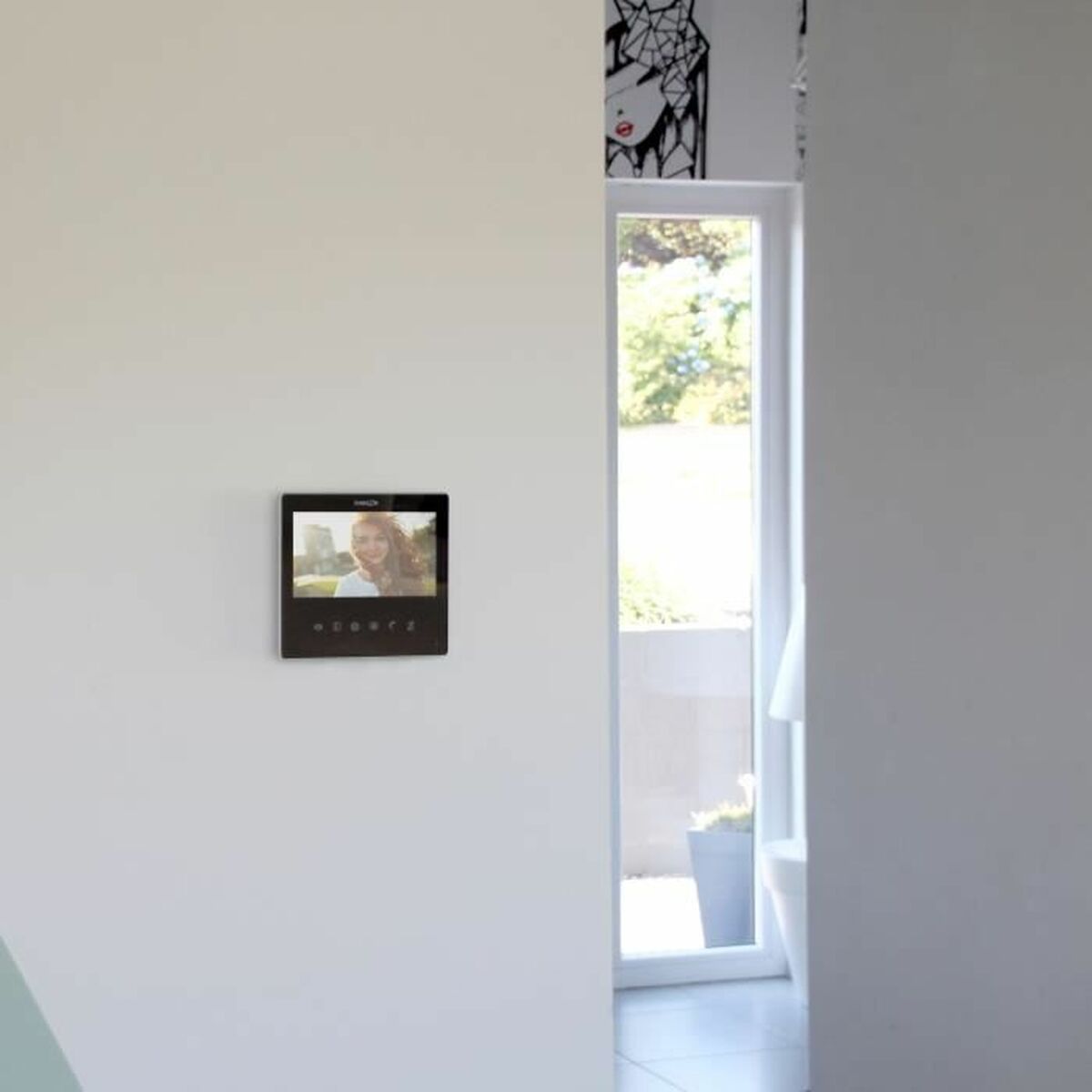 Interphone Vidéo Intelligent Chacon 34864 Noir PVC