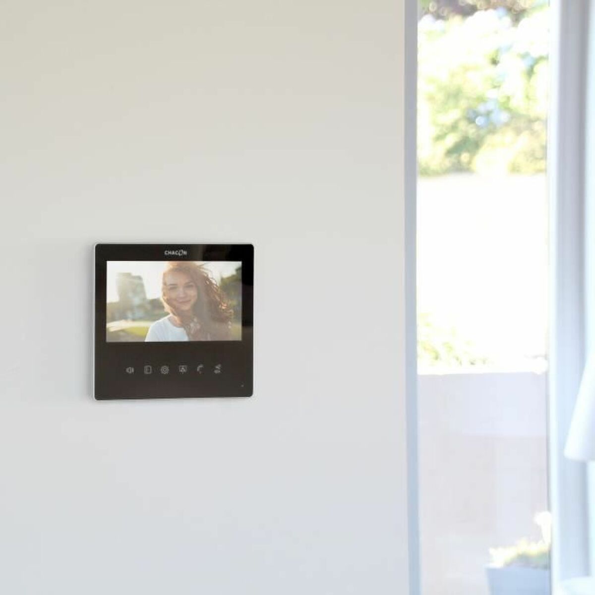 Interphone Vidéo Intelligent Chacon 34864 Noir PVC