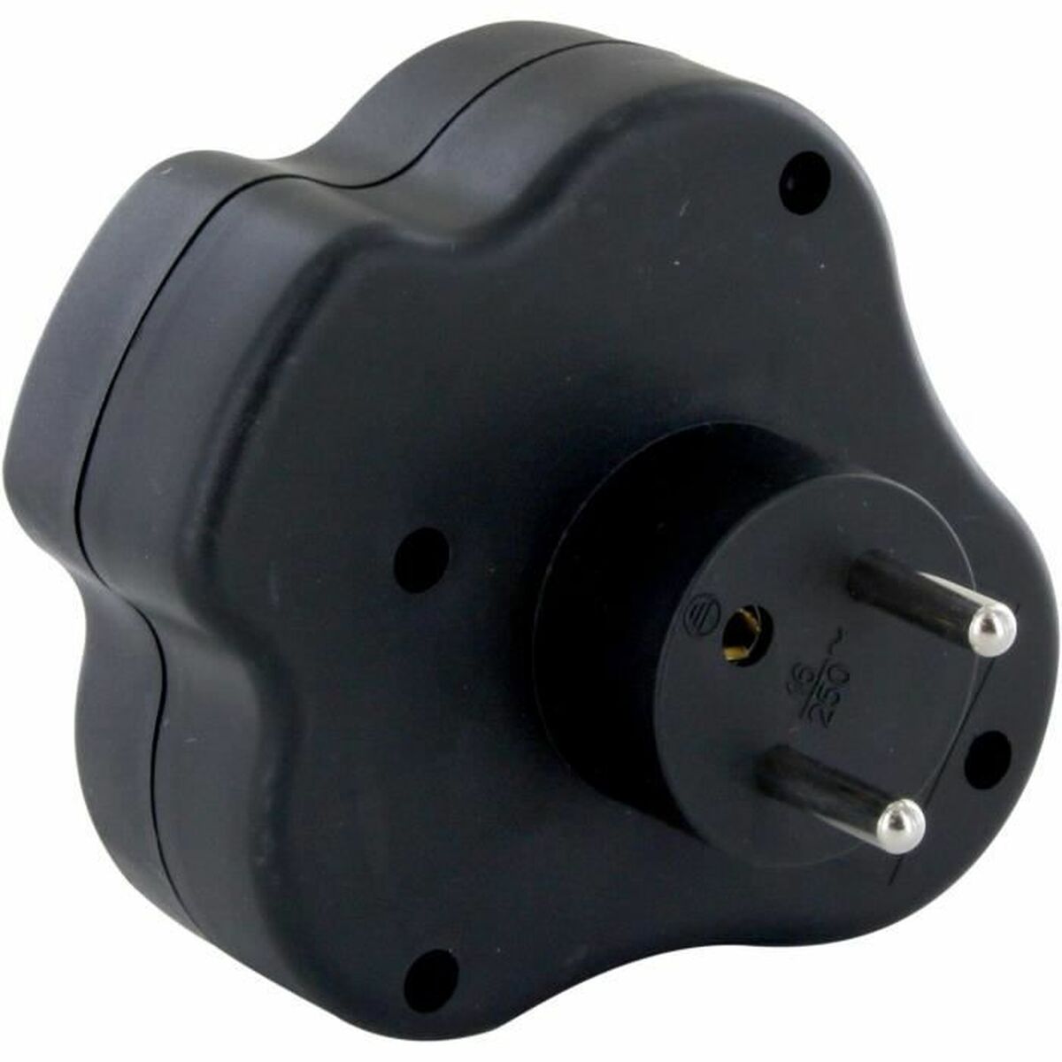 Rallonge 3 prises Schuko avec interrupteur Chacon Dominó 3x16A