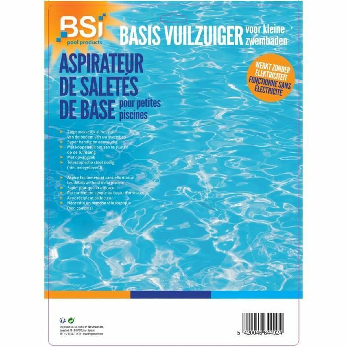 Nettoyeur fonds de Piscine Manuel BSI 30 cm