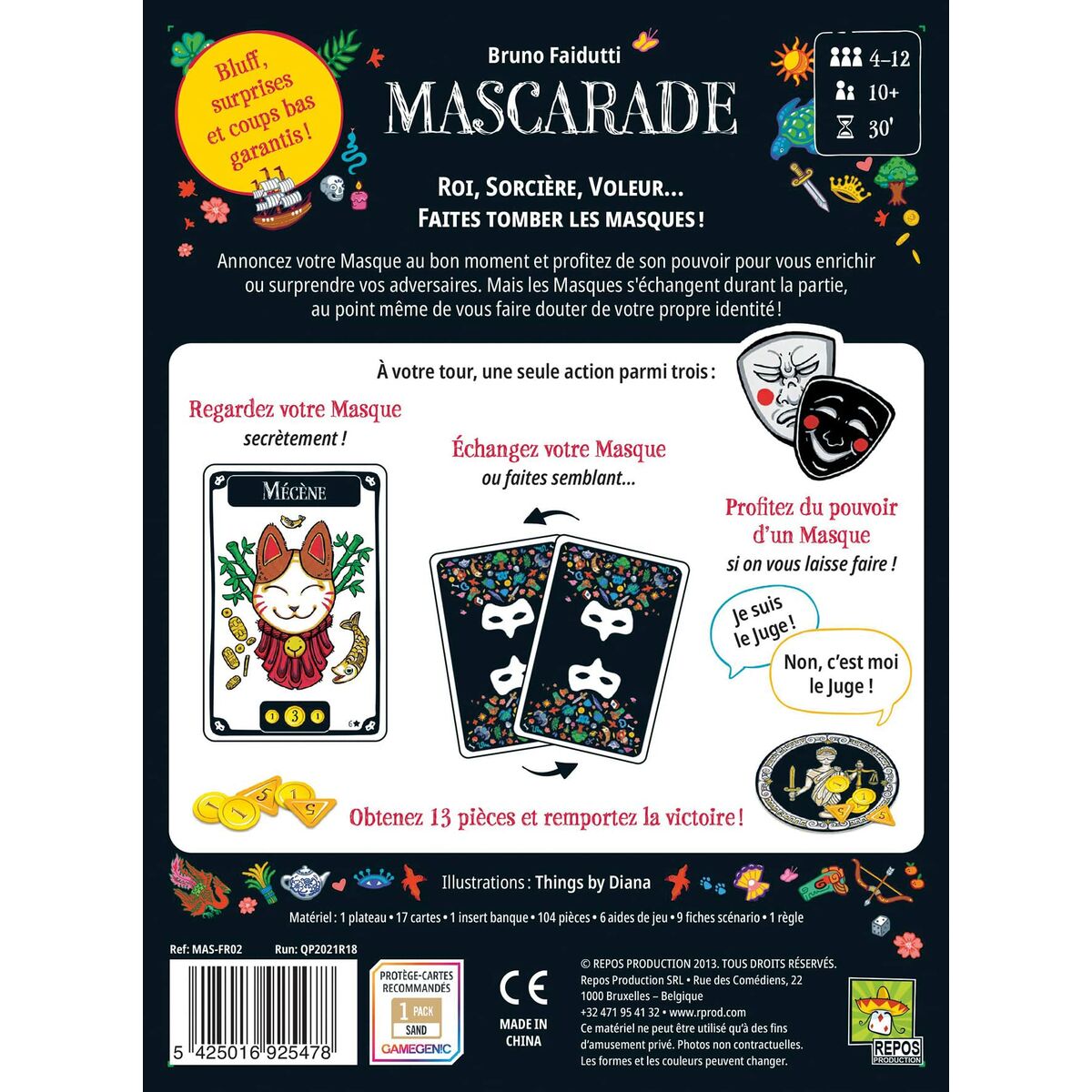 Jeu de société Asmodee Mascarade