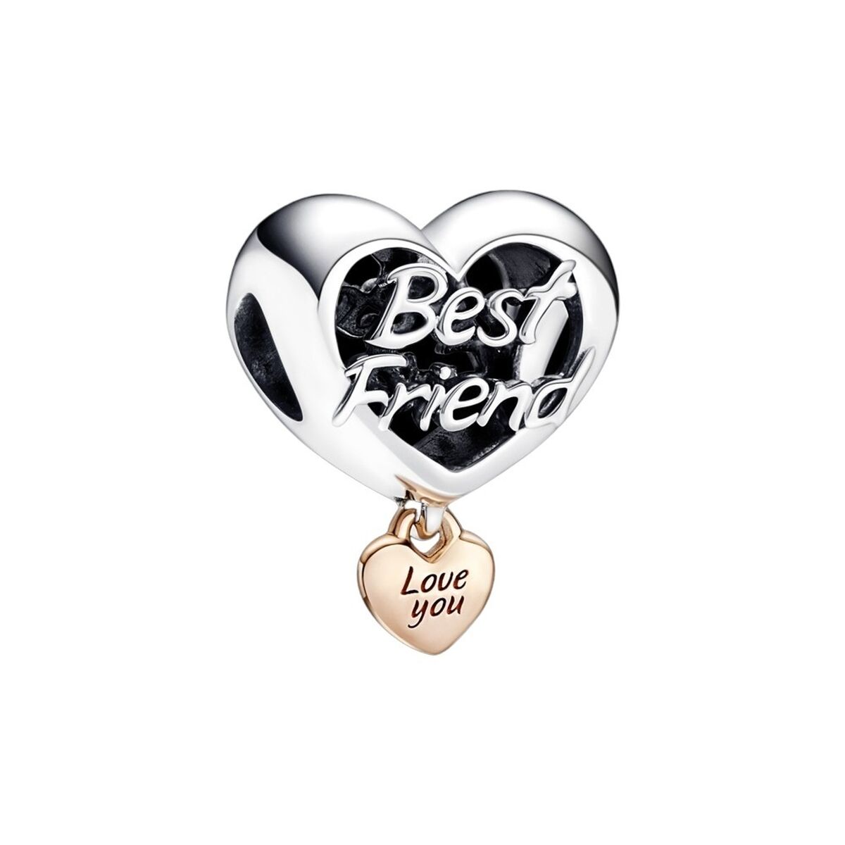 Perle de verre Femme Pandora LOVE YOUR BEST FRIEND HEART