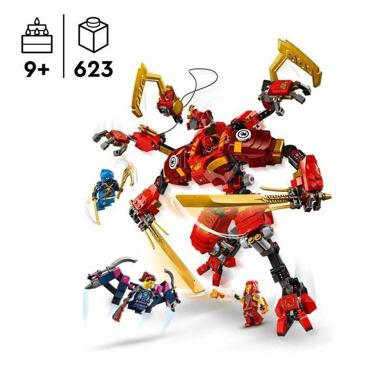 Set de construction Lego NINJAGO 71812 Kai's Ninja Climbing Robot Multicouleur