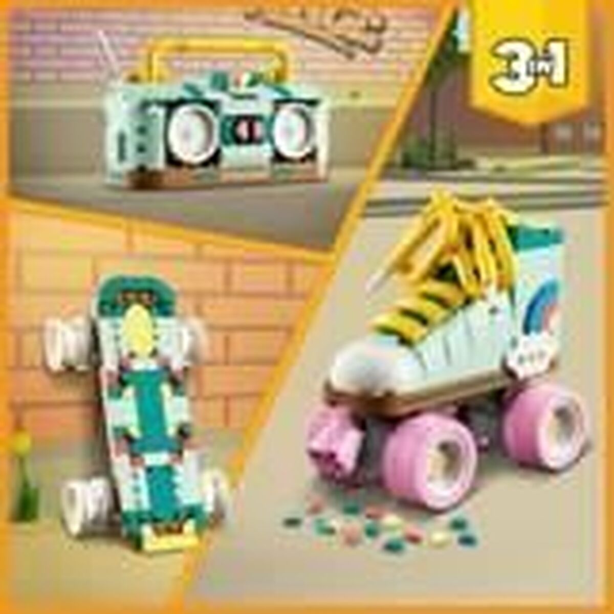 Set de construction Lego 31148 Creator 3in1 Retro Roller Skates Multicouleur