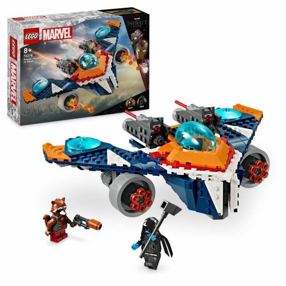 Set de construction Lego 76278 Marvel: Rocket vs. Ronan's Spaceship Multicouleur 290 Pièces