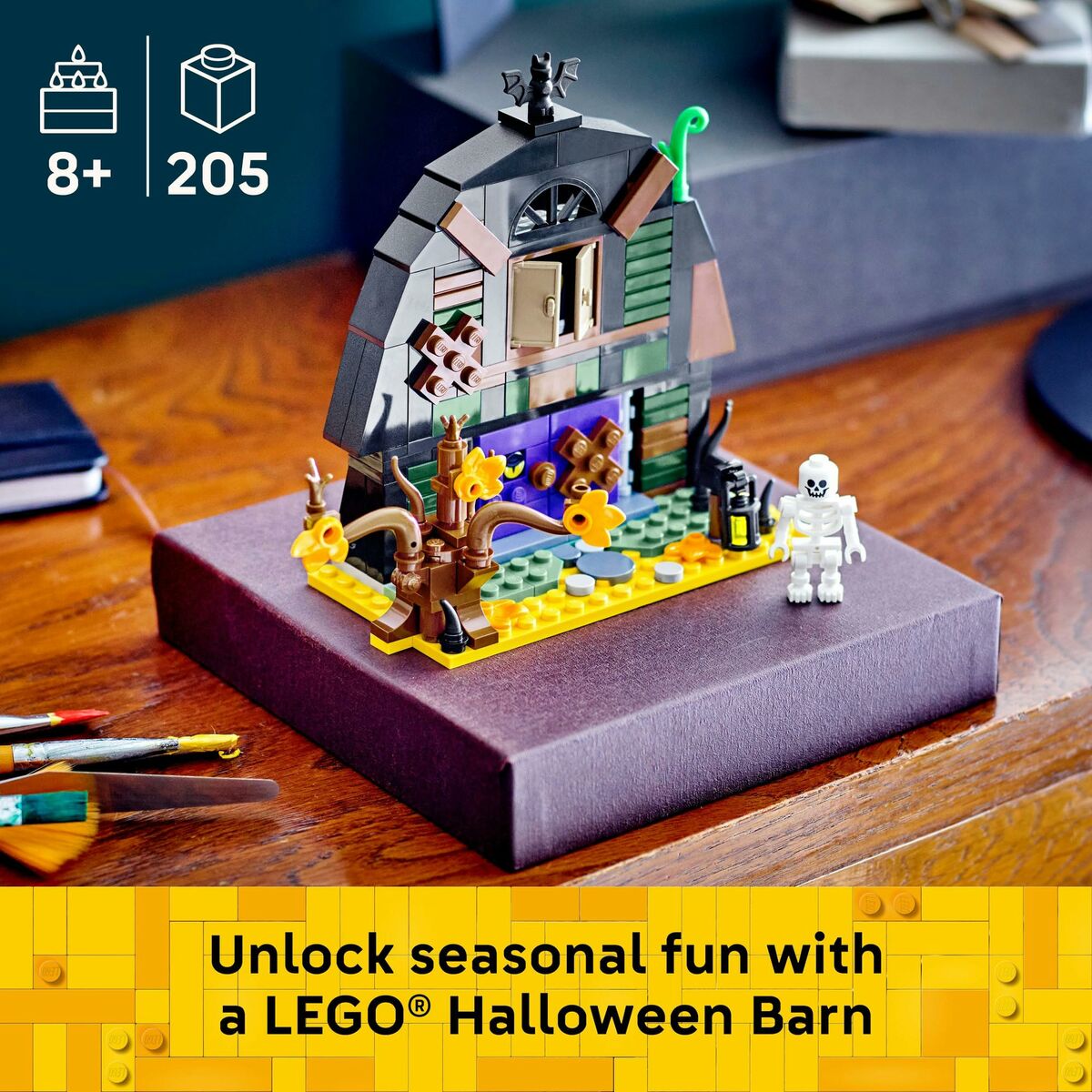 Set de construction Lego 40721 Halloween Barn 205 Pièces
