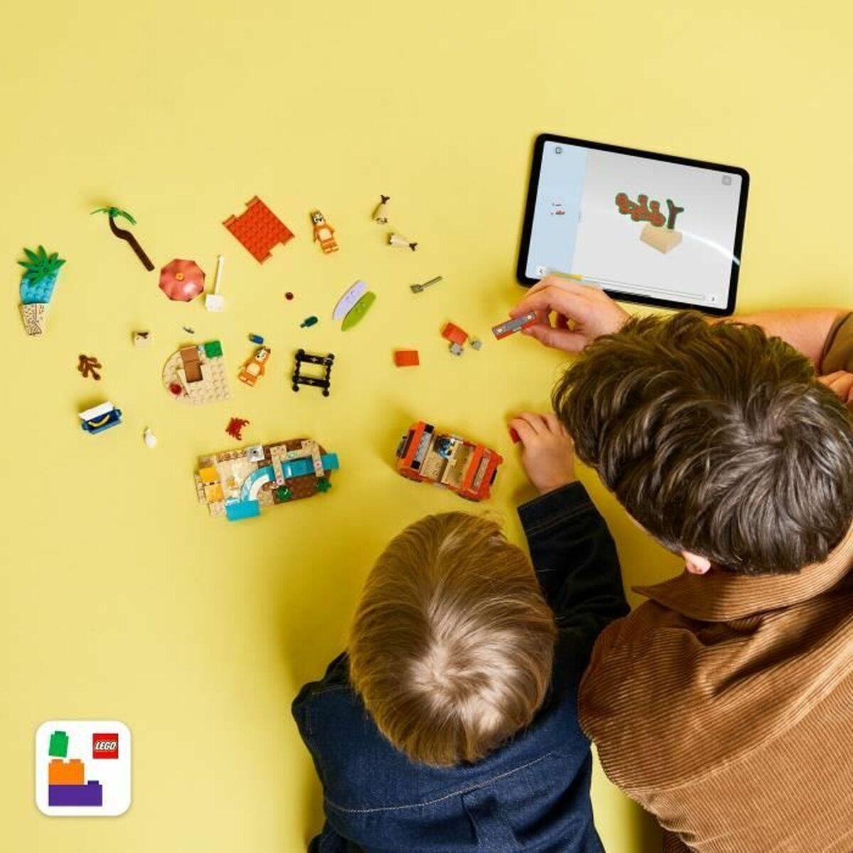 Set de construction Lego 11202 Bluey's Beach & Family Car Trip 133 Pièces