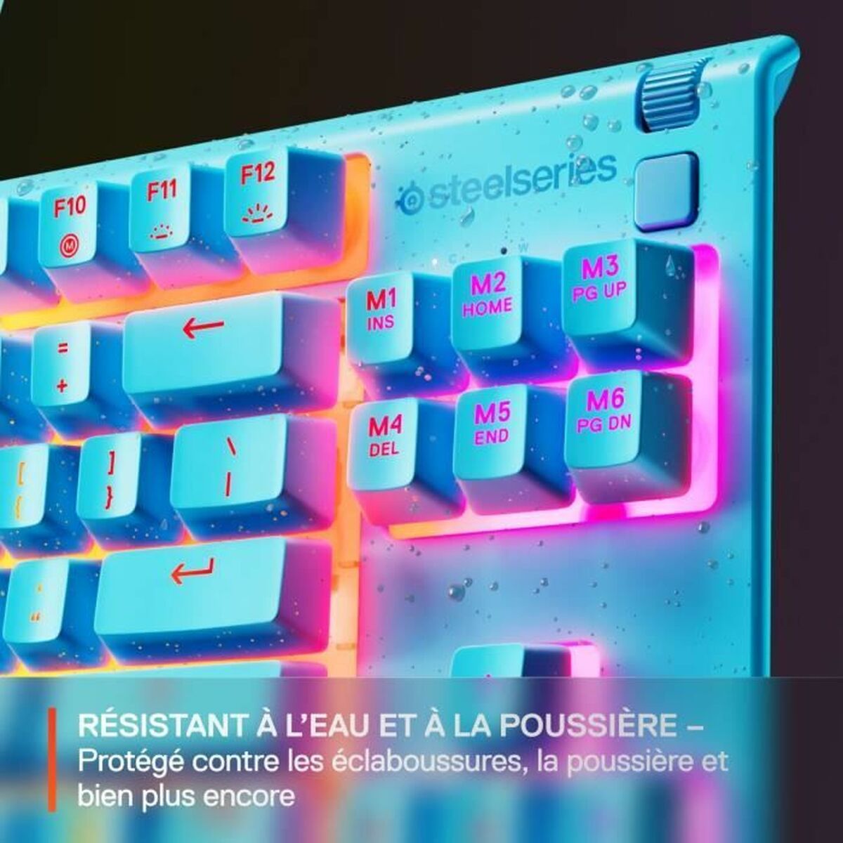 Clavier SteelSeries Apex 3 TKL Bleu