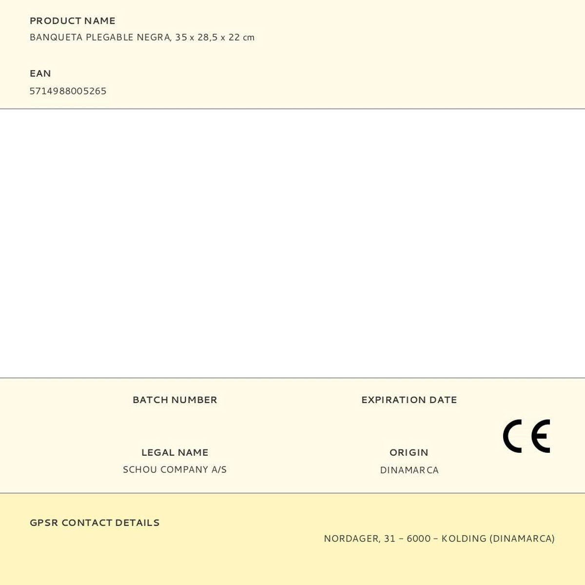 Banquette Probuilder Noir 35 x 28,5 x 22 cm