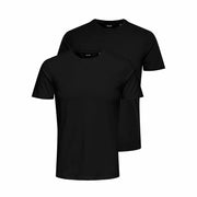 T-shirt à manches courtes homme Only & Sons basic Slim 2-Pack Noir 2 Unités (2 Unités) (L)