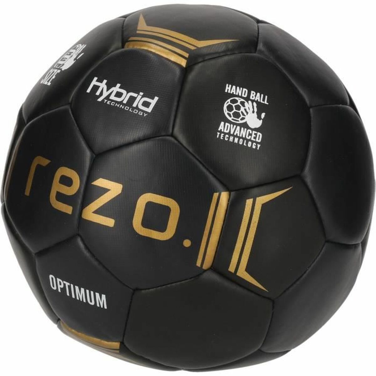 Ballon de handball Optimum Noir Doré (Taille 3)