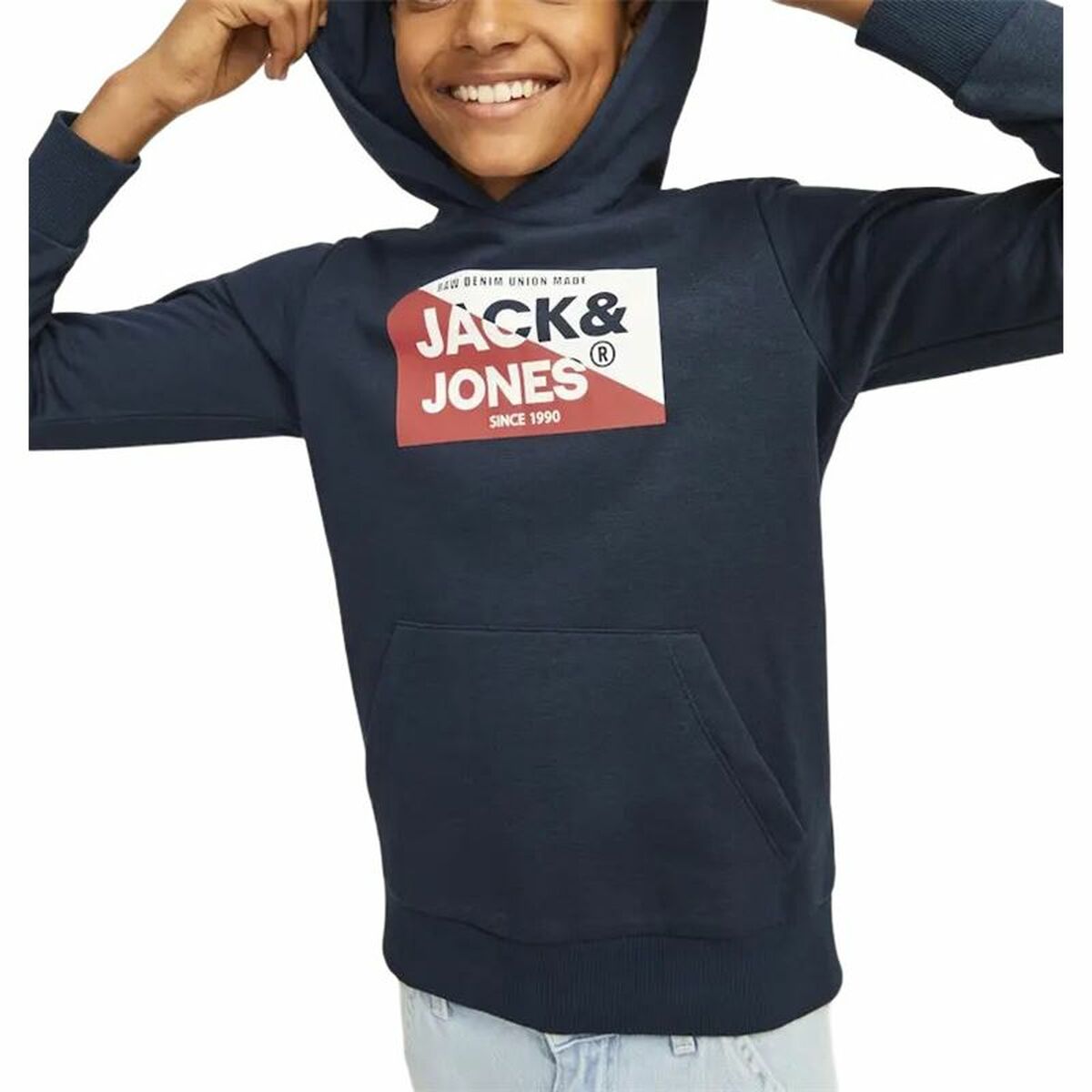Sweat à capuche homme Jack & Jones Jjnolan Noir
