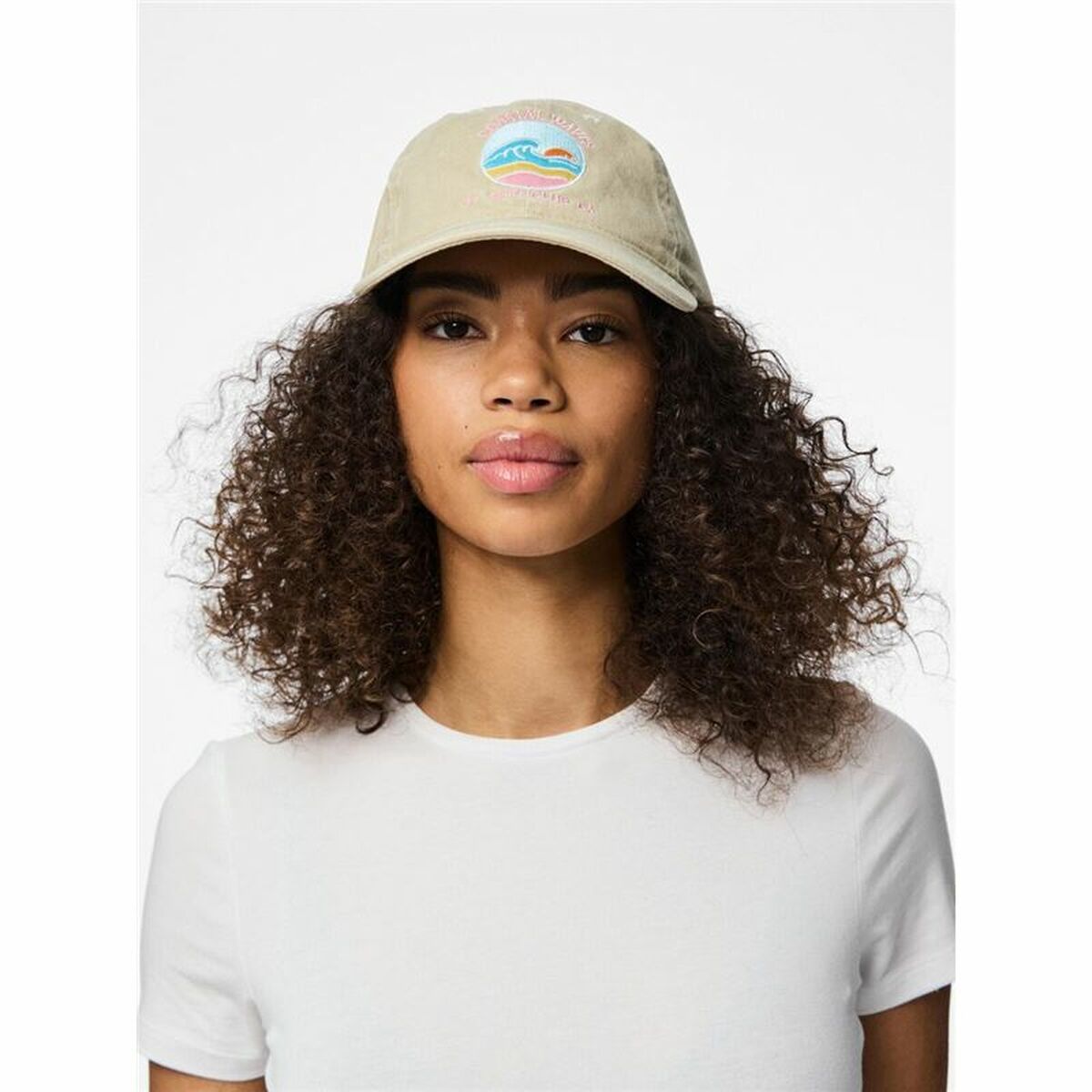 Casquette de Sport Pieces 17156273-13-0907 TCX Beige Taille unique