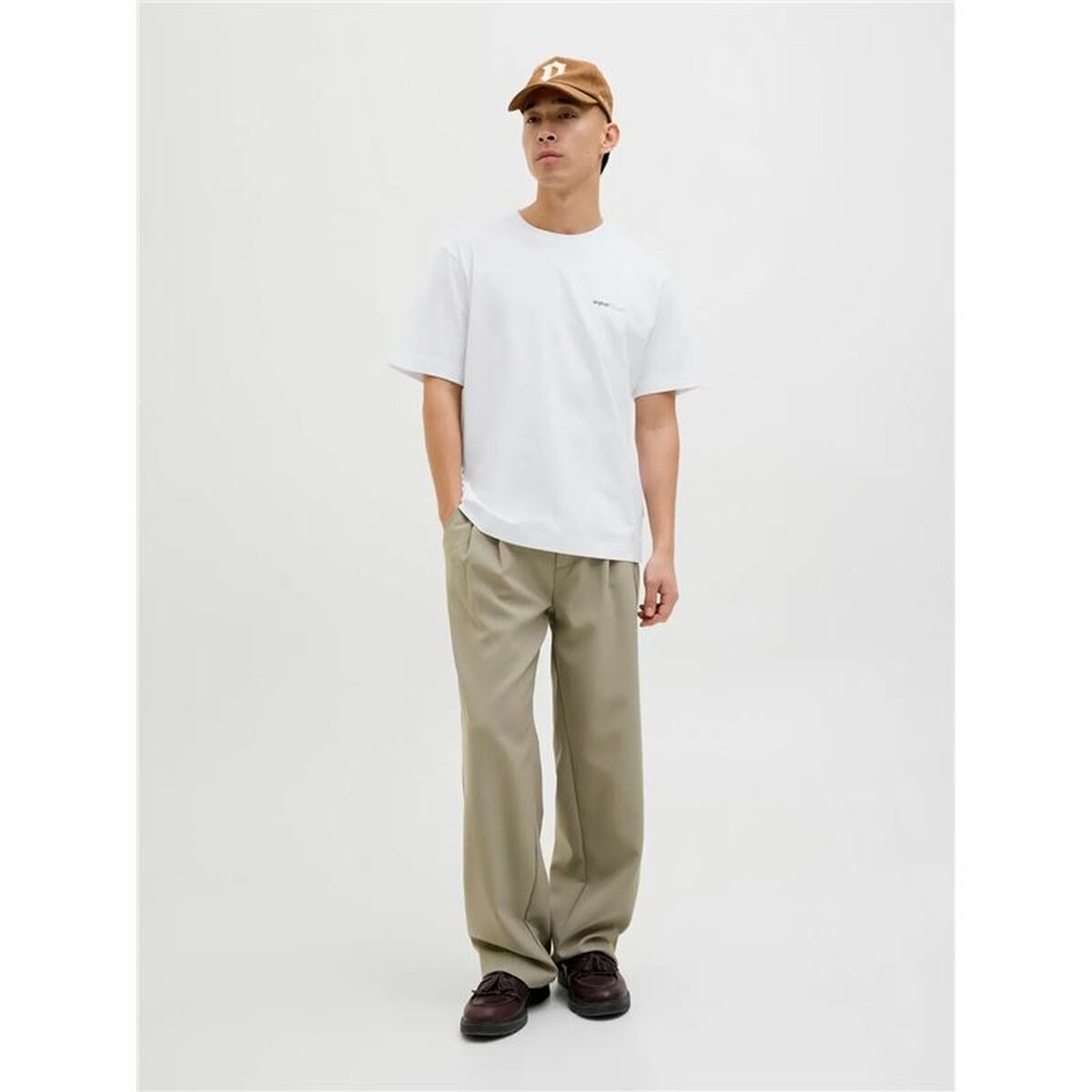 T-shirt à manches courtes homme Jack & Jones Jorvarenna Painted Blanc