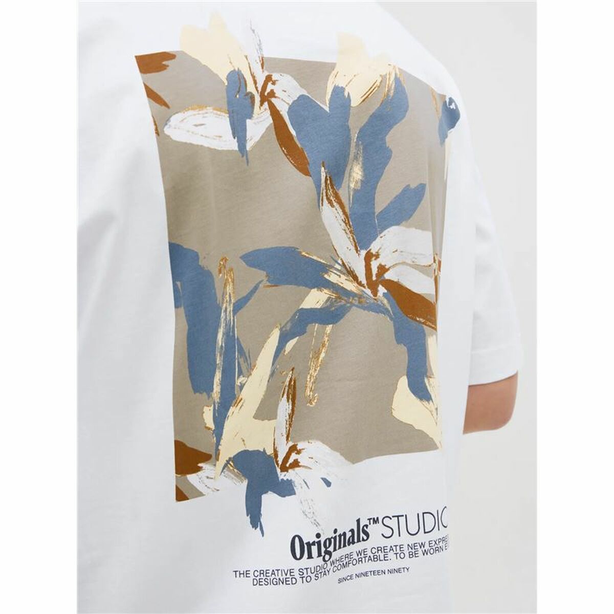 T-shirt à manches courtes homme Jack & Jones Jorvarenna Painted Blanc