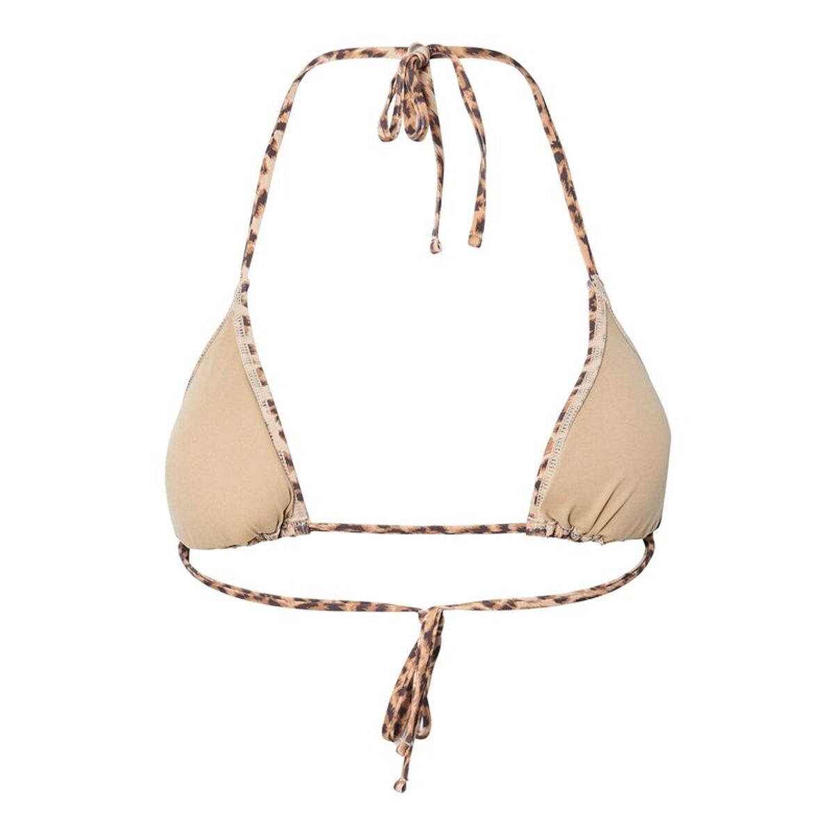 Bikini Pieces Pcbaomi Triangle Top Bc Leo Beige Léopard