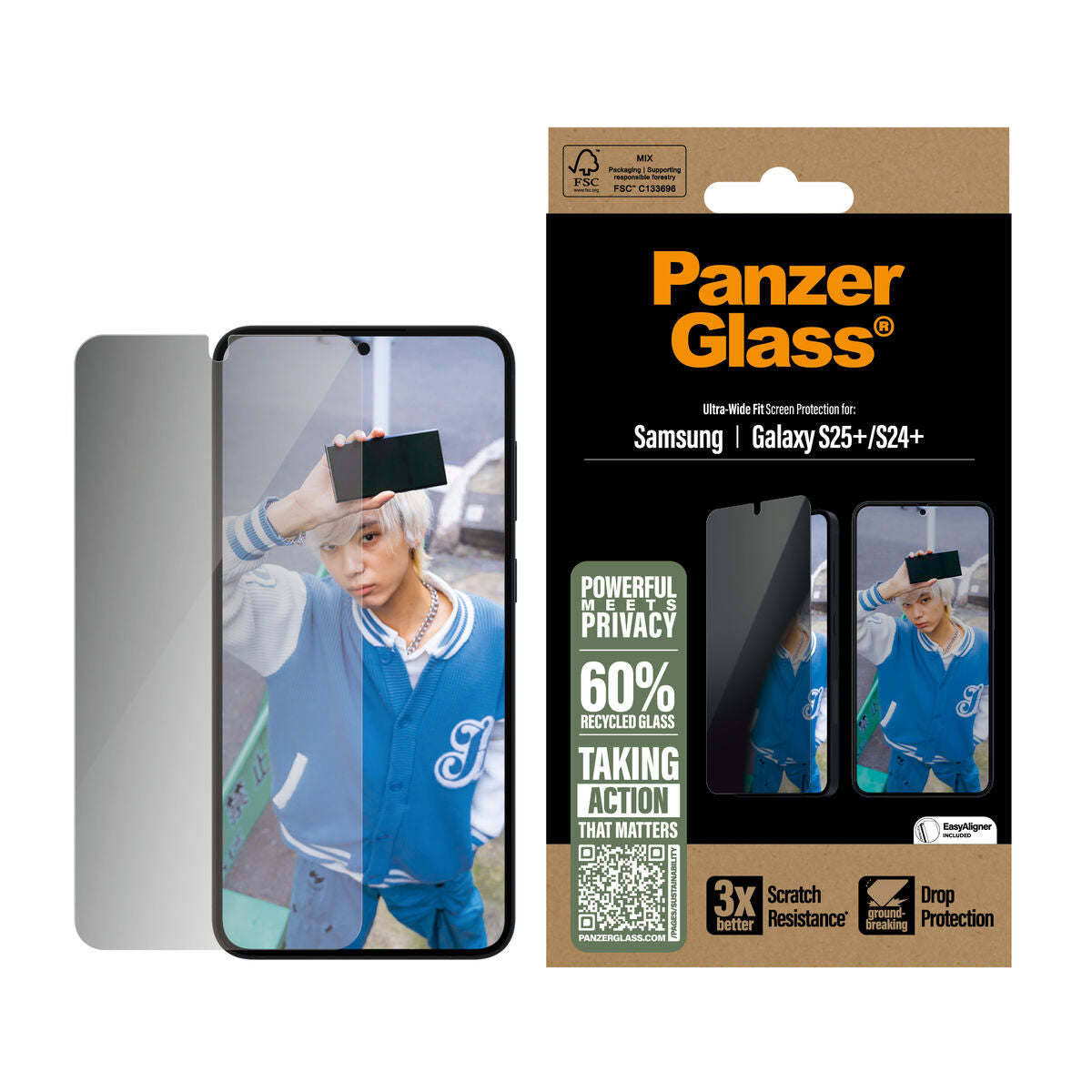 Protection pour Écran PanzerGlass Samsung S25+-S24+