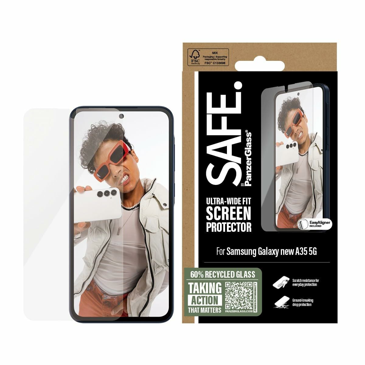 Protection pour téléphone portable PanzerGlass SAFE Transparent