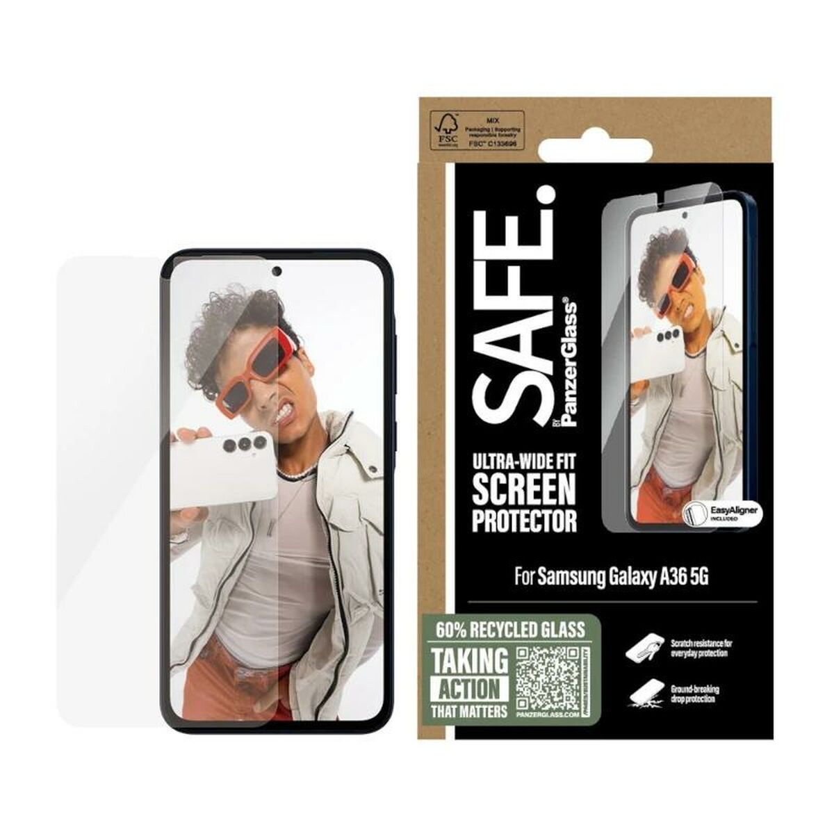 Protection pour téléphone portable PanzerGlass SAFE Transparent