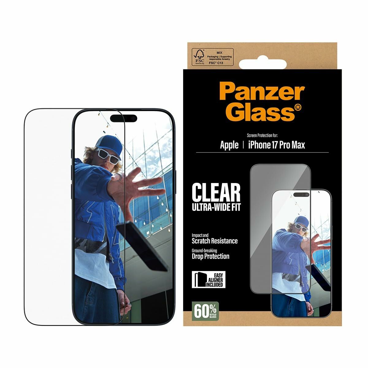 Protection pour téléphone portable Panzer Glass PG43455 Noir