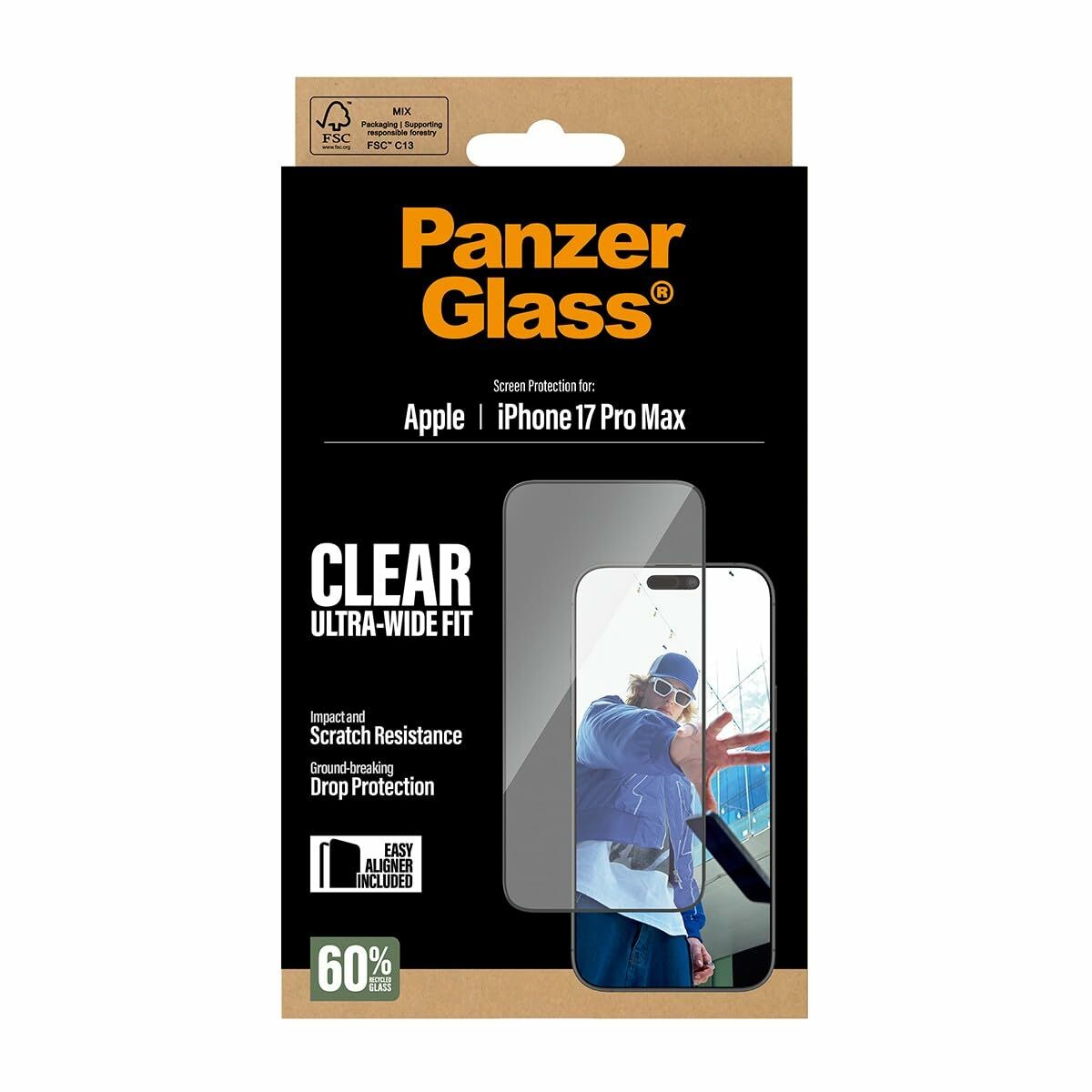 Protection pour téléphone portable Panzer Glass PG43455 Noir