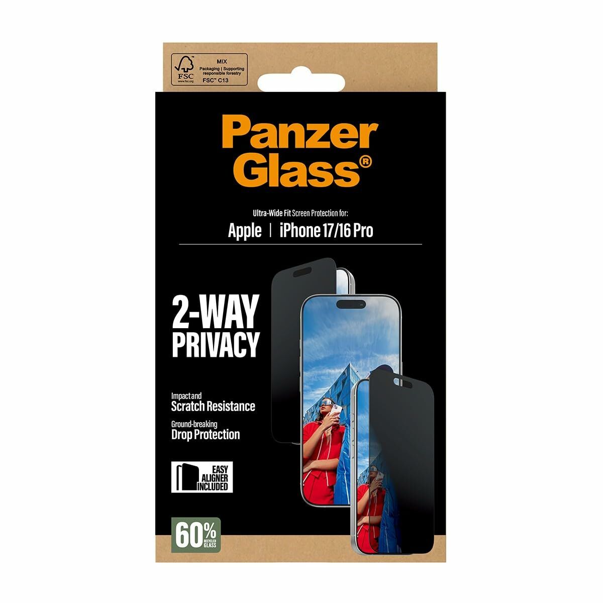 Protection pour téléphone portable Panzer Glass PG30687 Apple