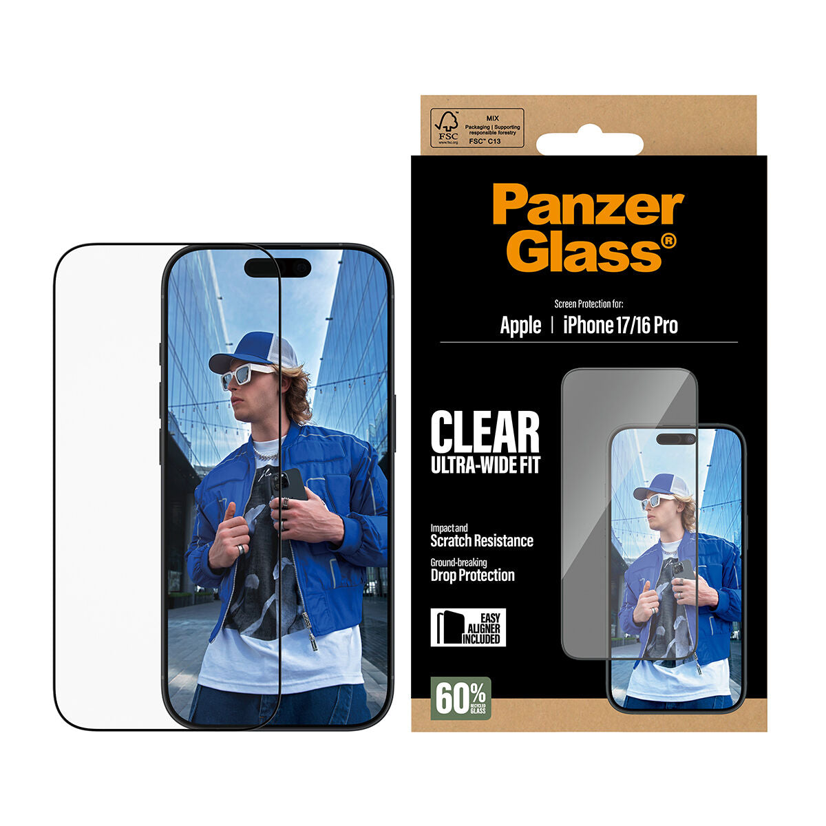 Protection pour téléphone portable Panzer Glass PG30687 Apple