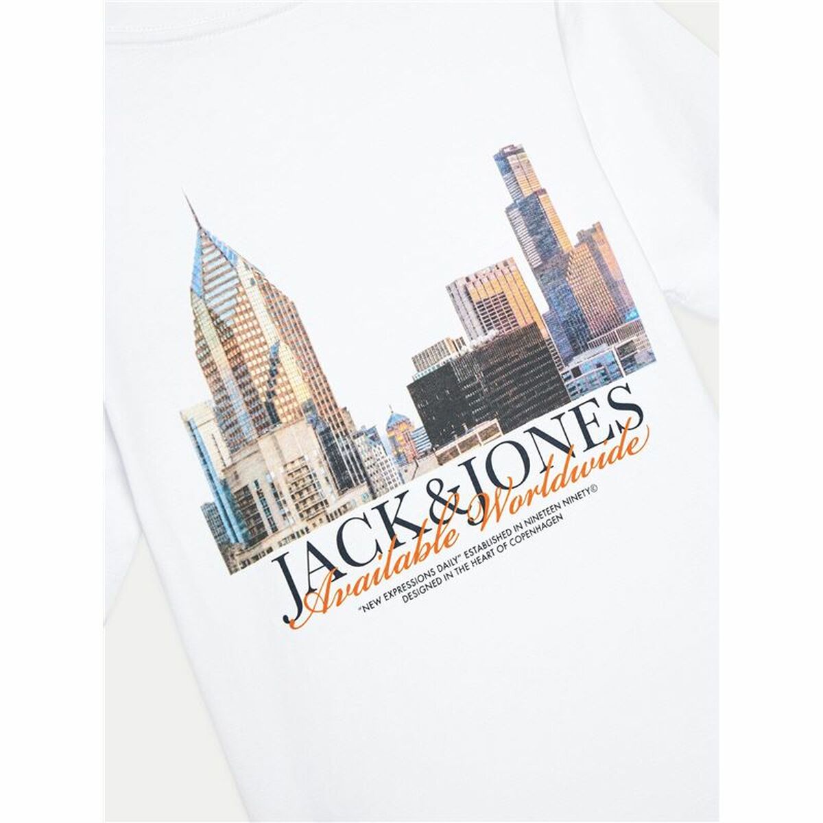 T shirt à manches courtes Enfant Jack & Jones Jorboston Photo w Neck