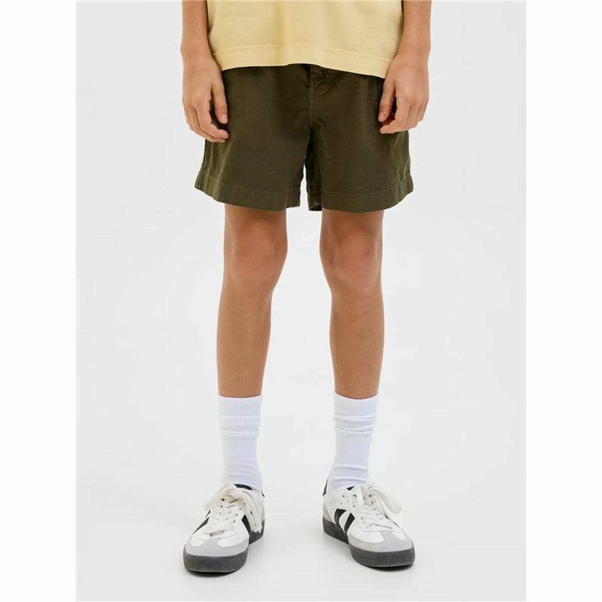 Pantalon court Jack & Jones Jpstjaiden Jjcampaign Olive Enfant Unisexe