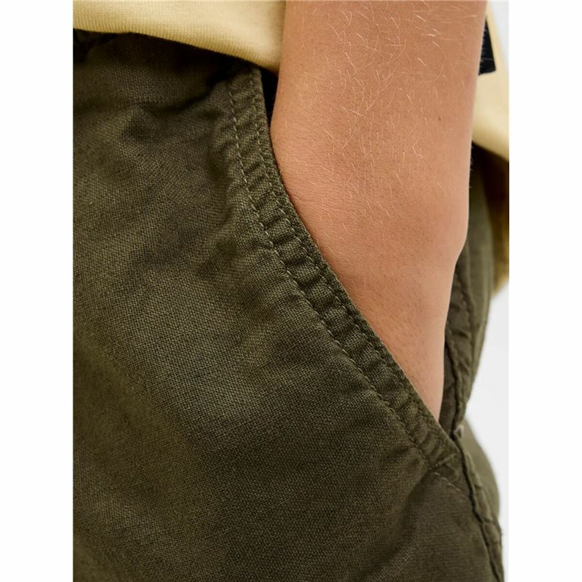 Pantalon court Jack & Jones Jpstjaiden Jjcampaign Olive Enfant Unisexe